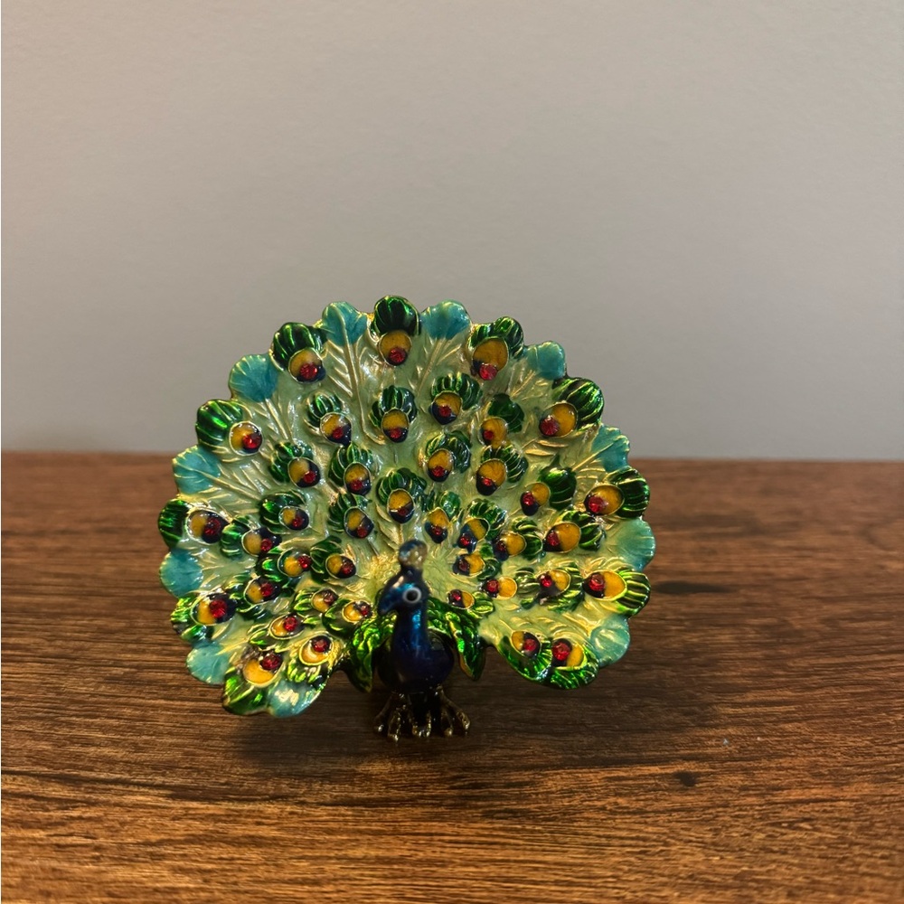 Peacock Trinket Box